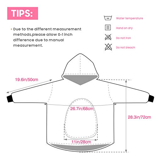 Nidoul Kids Wearable Blanket Hoodie, Oversized Blanket Hoodie Sweater Sweatshirt Hooded Unicorn Dinosaur Blanket Gift For Boys Girls #TOP6