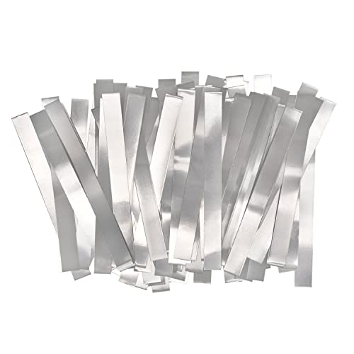 SHONAN 4 Inches Pure Nickel Sheets, 80 Pcs Nickle Strips for Nickel Electroplating and Battery Spot Welding, Soldering, 99.6% Purity