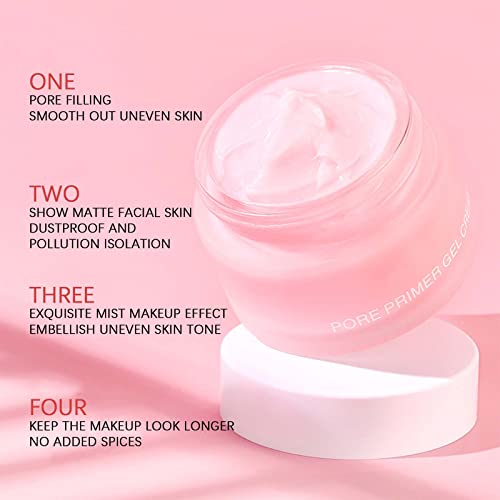 Pore Base Gel Cream, Face Primer, Pore Primer Gel, Oils Isolating Pore Light Weight Primer, Concealer Cream Invisible Pore Make Up Primer Cover Pores Water Embellish Skin Silky Finish Primer #TOP3