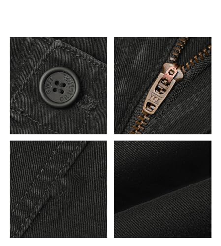 Men's Pants American Retro Spring Autumn Loose Casual Commute Trouser2