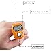 Gvolatee 5 Stück Fingerzähler, Finger Counter Clicker Reihenzähler Mini Handzähler,5 Digit LCD-Display für Inventur, Sport, Marketing, Flugzeug, Golf (Zufällige Farbe)