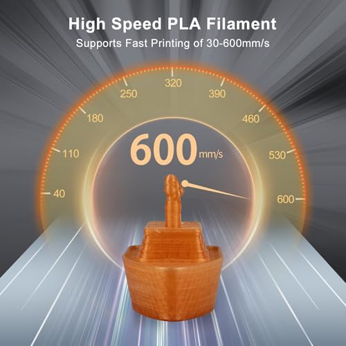 Image of IEMAI Clear PLA Filament 1.75mm Brown 1kg, Glossy Transparent Finish 3D Printer Filament Up to 600mm /s High Speed Printing for Lampshades, Home Decor & Creative DIY