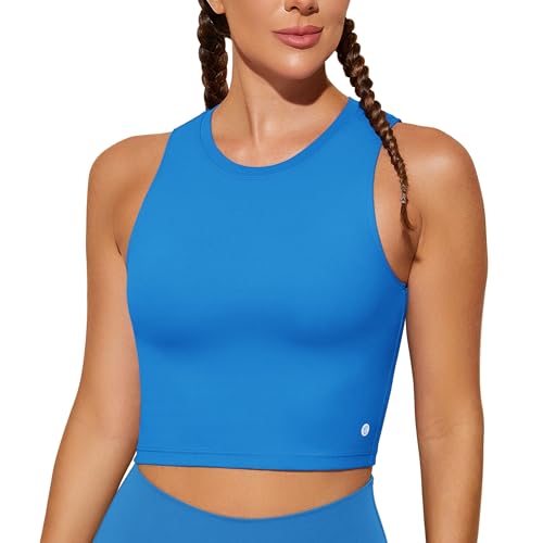 Image of Natural Feelings Nudi Sports Bras for Women Removable Padded Yoga Tank Tops Sleeveless Fitness Workout Crop Tops