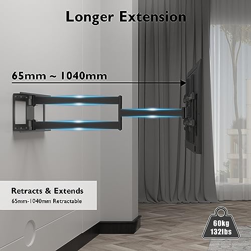 Support mural TV extra long 1040 mm pivotant et robuste BONTEC - 2
