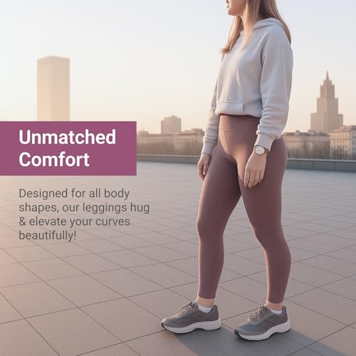 Image of SATINA High Waisted Leggings for Women - Comfortable and Stretchy in Versatile Sizes and Colors