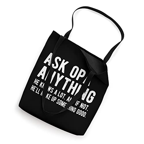 Bolsa Tote Ask Opa Anything Funny Opa Grandpa miniatura 2