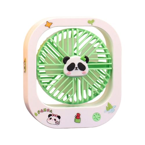 MCAOAL Ventilatore da Tavolo in plastica Forma Quadrata Aspetto Carino 3 velocità Regolabili Raffreddamento Silenzioso per Ventola Raffreddamento per dormitori Piccoli spazi