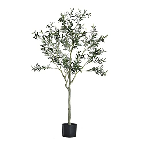 Konstgjort träd Konstgjorda växter Dekorativt träd Falskt olivträd Vinylblomkruka naturtrogen falsk plast inomhus utomhus grönska Hemmakontor