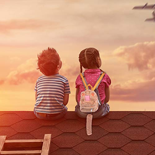 Mochila de pelúcia para bebês Valicclud com desenho animado e bolsa de armazenamento para estudantes