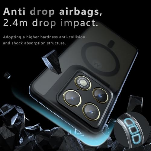 Image of QUIETIP Magnetic Case for Motorola Signature & Edge 70 Ultra,[Compatible with MagSafe] Translucent Matte Drop Protection Cover,Black
