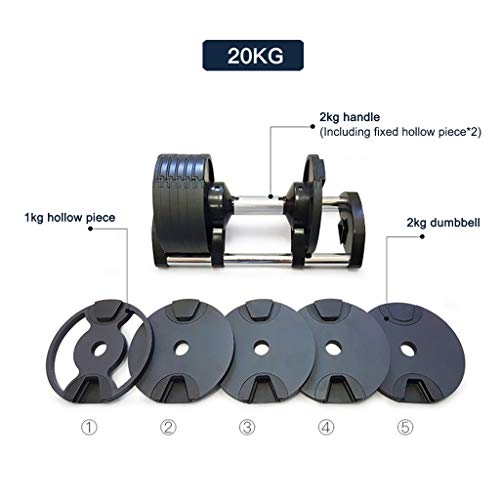 Dumbbells Verstelbare Halterset Slimme Fitness-dumbbells Voor Thuis, Afneembare Halter Voor Sportschool, Verstelbare… - Afbeelding 6