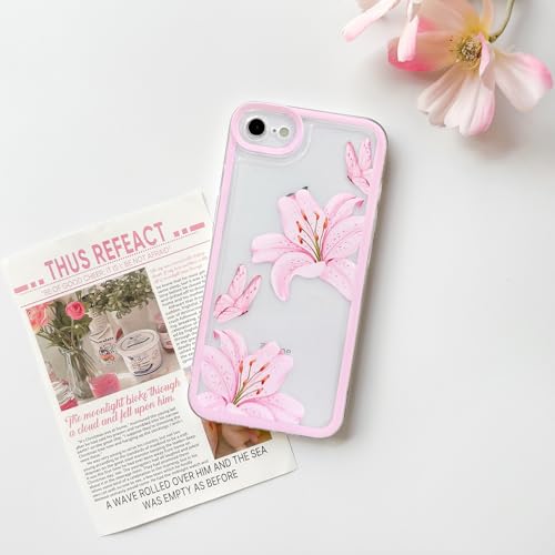 NITITOP Compatible for iPhone SE / 7/8 Case Clear Flowers - Pink by NITITOP - Used condition - Image 4