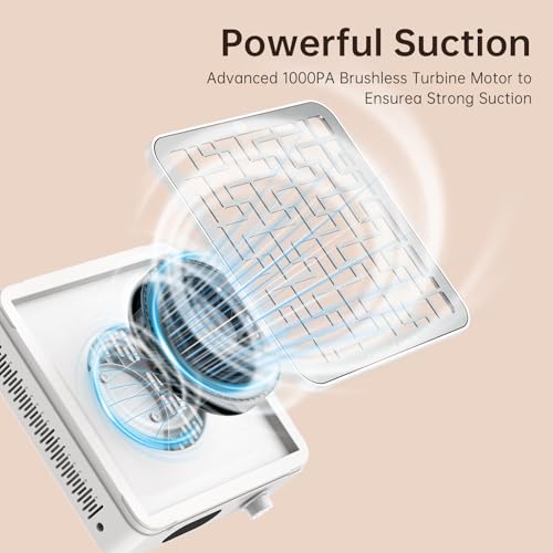Recolector de polvo para uñas sin cable 1000PA miniatura 6