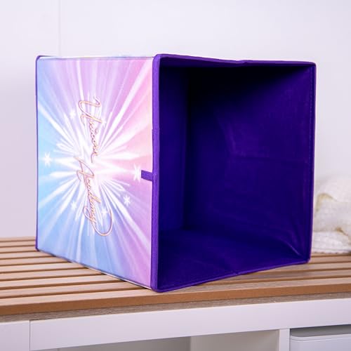 Herding Aufbewahrungsbox Unicorn Academy, ca. 30 x 30 x 30 cm, Aufbewahrung im Regal oder freistehend, 100% Polypropylen, Innen 100% Papier
