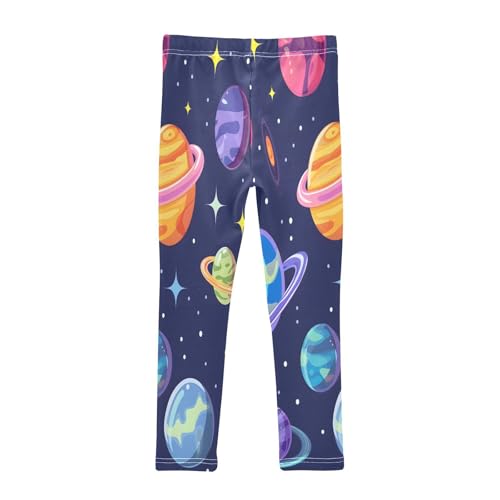 Bolaz Toddler Girls Leggings Printed Yoga Pants Leggings Cosmic Planet for Kids2