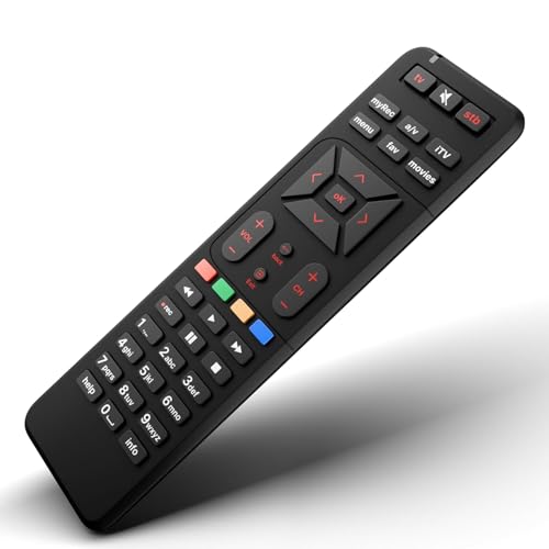 Image of Original Remote Control Compatible with Airtel Digital DTH, Black, Button Control, No Programming Required,