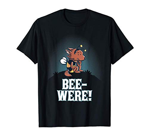 Honey Bee Were Beekeeper Werewolf Bees Halloween Costume Camiseta