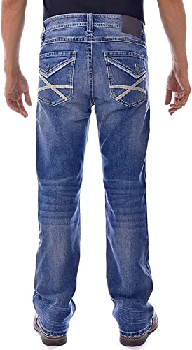 Axel Men's Slim Boot Cut Jeans - Harbor (Medium Wash) 34W x 32L3