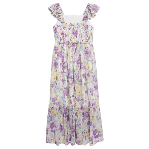 Speechless Girls' Flutter Sleeve Chiffon Maxi Dress and Purse2