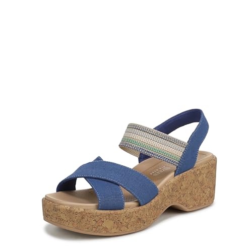 LifeStride Women's Verity Heeled Sandal Deja Vu Blue 8.5 M