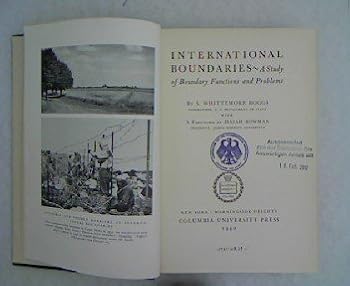 Hardcover International Boundaries Book