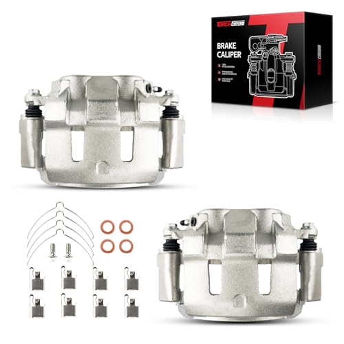 Image of Torchbeam Front Brake Calipers Set for Ford 1999-2004 F-250 Super Duty, Ford 1999-2004 F-350 Super Duty, Ford 2000-2005 Excursion, Front Left and Front Right Calipers Replace # 18B4790+18B4791