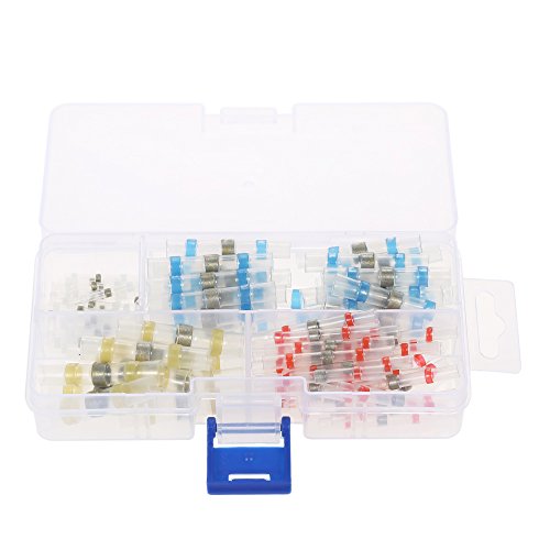 KKmoon 100 PCS Conectores de Fio com Vedação de Solda Termorretrátil Conector Terminais Elétricos À