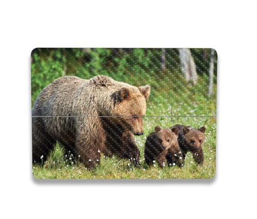 Image of MightySkins Carbon Fiber Skin Compatible with Microsoft Surface Laptop Studio 2 (2023) Full Wrap Kit - Grizzly | Protective, Durable Textured Carbon Fiber Finish | Easy to Apply | Made in The USA