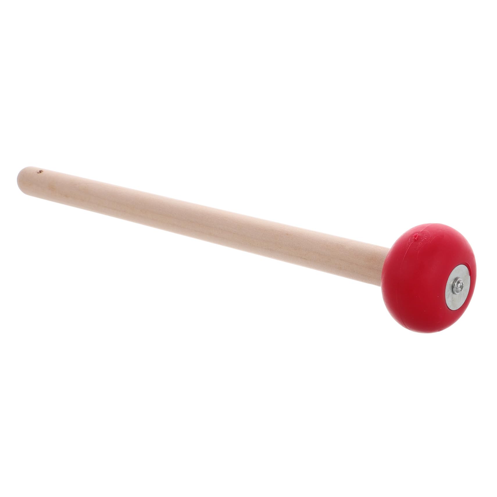 Hemobllo Mazzuolo Per Gong in Legno Punta in Gomma, Batacchio Per Tamburi e Xilofono, Mazzuolo Ergonomico Portatile Per Strumenti a Percussione, Accessorio Multistrumento Manico Resistente