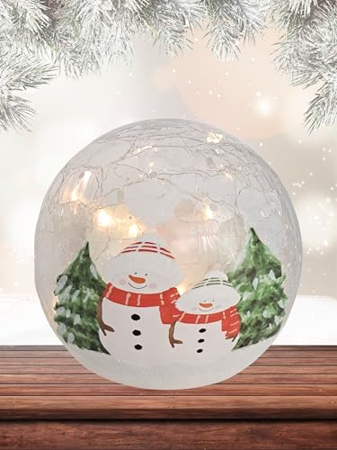 Globo de cristal con luz LED navideña para llenar tu casa de magia e ilusión