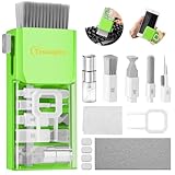 Tassmpitor Laptop Screen Keyboard Cleaner Kit, All in 1 Electronics Cleaning Tool for MacBook iPad iPhone Pro Cell Phone, Brush Tool for Tablet, Computer, PC Monitor,TV Camera Lens with Patent, Green
