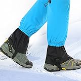 ★Impermeable: Cubierta de polainas superficie del tejido está tratada con un revestimiento hidrófugo, que evita que entre la humedad y que tus piernas se empapen aunque camines bajo la lluvia, a través de cualquier espesor de agua.