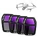 K&F CONCEPT ND Filter Set for DJI Air 3S, 4Pack ND8 ND16 ND32 ND64 Neutral Density Light Reduction Filters, HD Optical Glass/Multi-Coated Drone Accessories