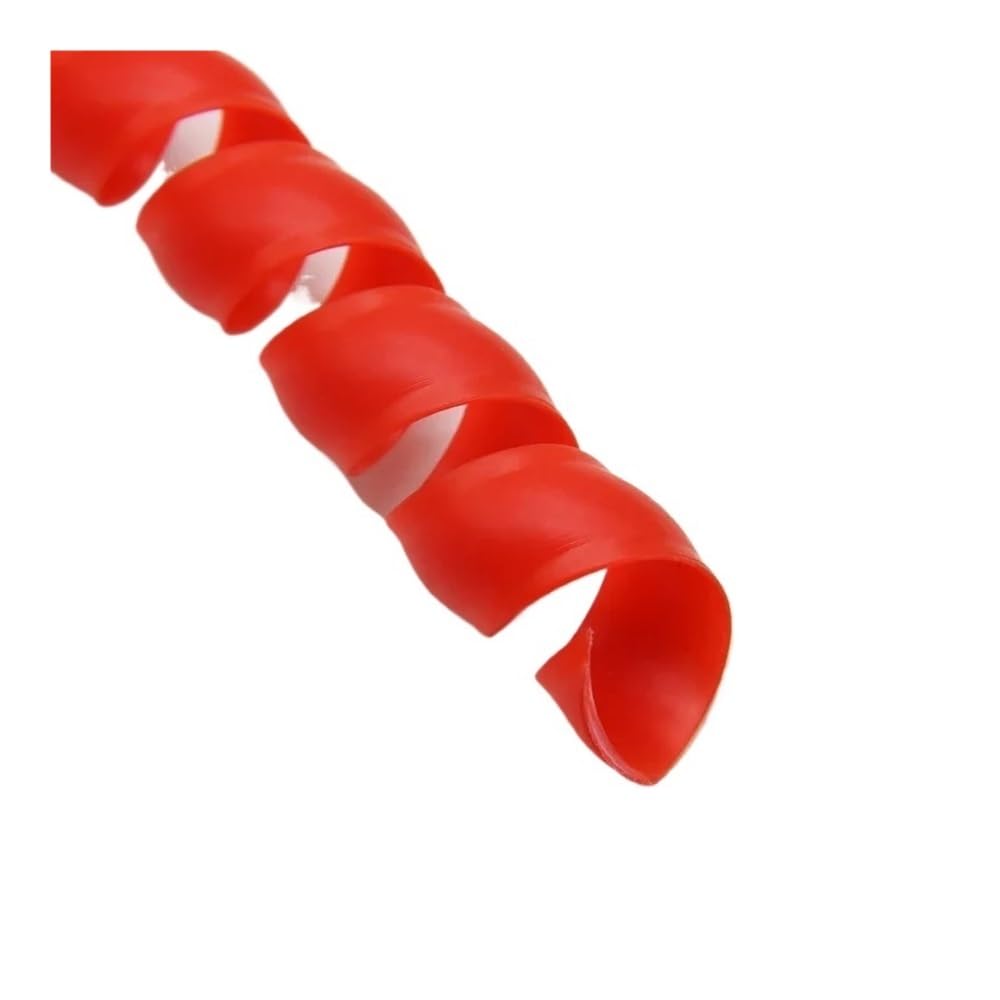 2/5/10 mètres - 8 mm ~ 40 mm - Protection de tuyau flexible en spirale - Enroulement de câble - Manchon de protection pour câbles (rouge, ID 35 mm _ 5 mètres)