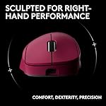 Logitech G PRO X Superlight 2 Wireless Gaming Mouse, 60g Pro-Grade with 5 Programmable Buttons, 44k DPI Sensor, 8kHz Report Rate, USB-C Charging for PC/Mac - Magenta - Image 2