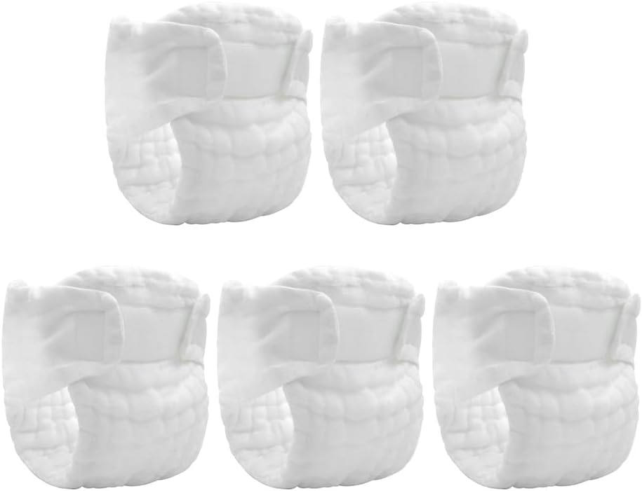 Washable Baby Diaper Pants Reusable Cloth Diapers for Newborns Leak-Resistant Breathable Infant Night Use 5-Pack
