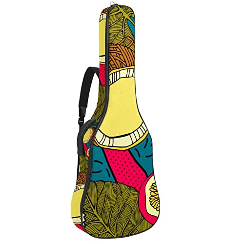 Sac à dos guitare étanche pour protéger votre guitare acoustique de la pluie motif léopard