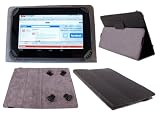 DURAGADGET Midnight Black Stand & Protection Case With Adjustable Clasps For Med...