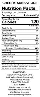 Sunsations Fruit Jellies | Jelly Candy Gems | Cheerful Cherry | 4oz Bag, 3-Pack