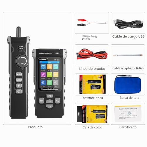 Escaneo IP y prueba Ping en tester NF-8506 para resolver conflictos de red e IP duplicadas 6