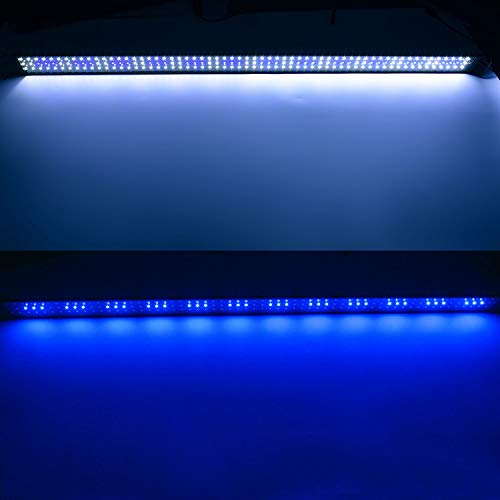 KZKR-LED-Aquarium-Light-72-78-Inch-Foldable-Adjustable-Fish-Tank-Light-Hood-Lamp-for-Freshwater-Saltwater-Marine-Blue-and-White-Decorations-Light-6ft-7ft-180cm-200cm