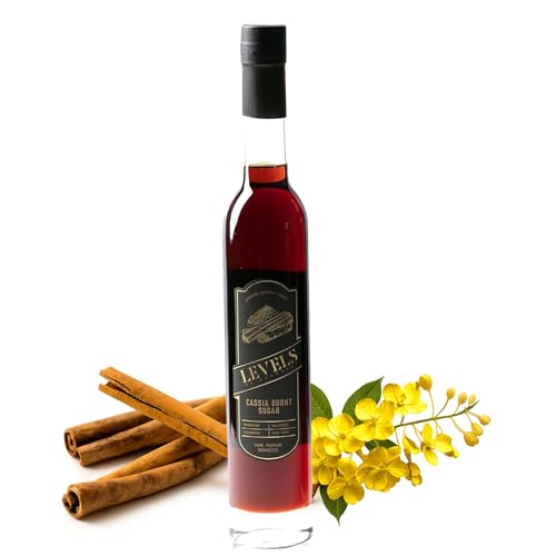 Cassia Cinnamon Burnt Sugar Simple Syrup for Cocktails &ndash; All-Natural, Vegan, Kosher & Gluten-Free...