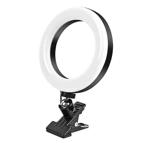 Store2508 USB Ring Light with Clip for Laptop, Computer, Monitor Lights