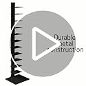 SEI Furniture 12 shelf Metal Spine Book Tower, Black