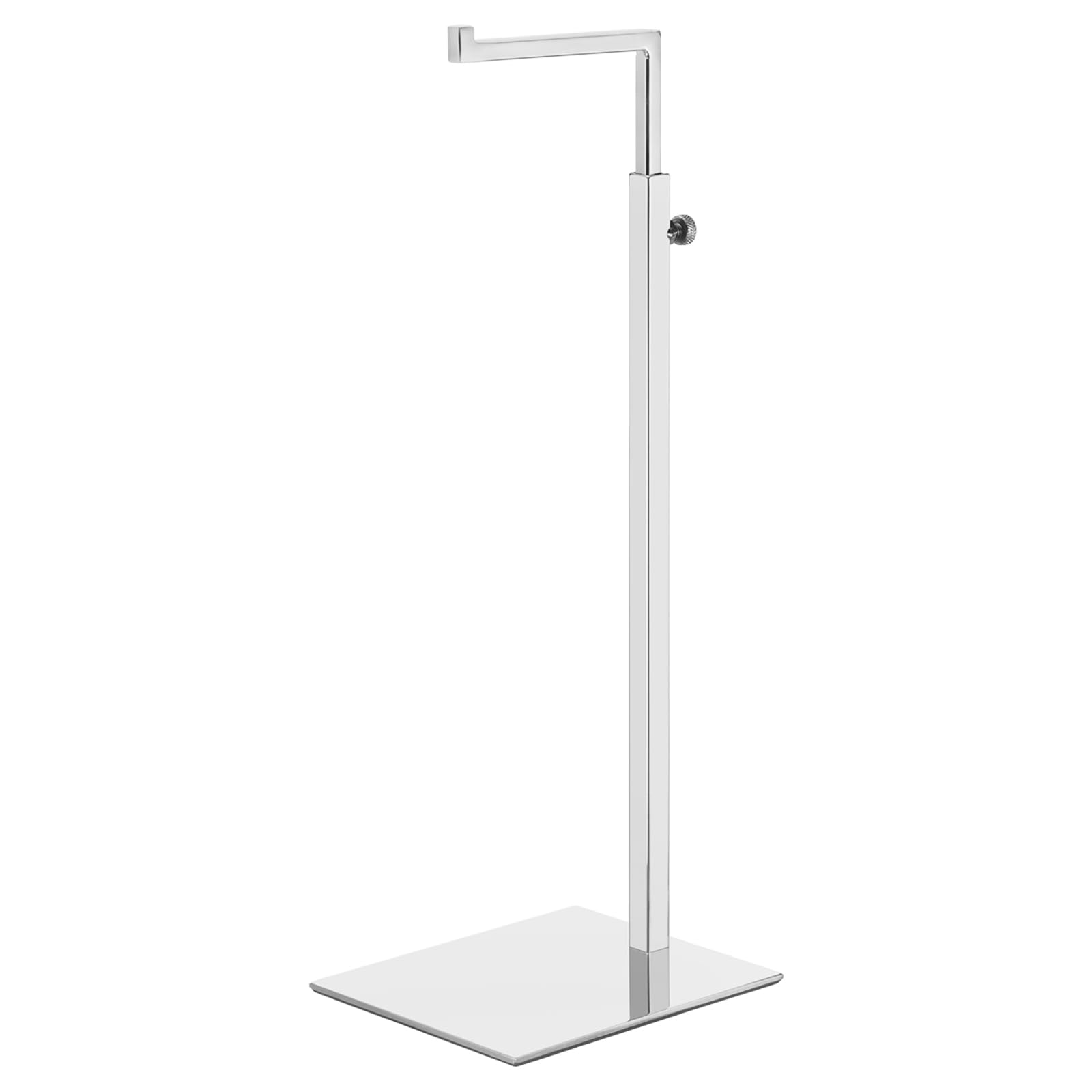 QUARKZMAN Espositore per Borse 1 Confezione Supporto Regolabile in Acciaio Inossidabile Tavolo con Gancio Singolo per Boutique - Argento