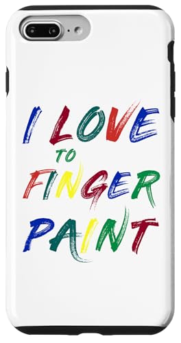 I Love to Finger Paint - I'm Paint – Colores de los dedos Carcasa para iPhone 7 Plus/8 Plus