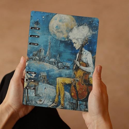 Carnet de notes A5 à anneaux cuir PU rechargeable journal bureau