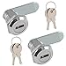 Serratura a Camma Per Armadietto Serratura Per Armadietto a Camma Cilindrica Serratura Del Cassetto Acciaio Inossidabile Con Chiavi Per Cassette Delle Lettere, Armadietti, Armadietti 2 Pezzi