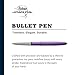 Fisher Space Pen Bullet Pen, Purple Haze, Ballpoint, Brass, Black Ink, Gift Box