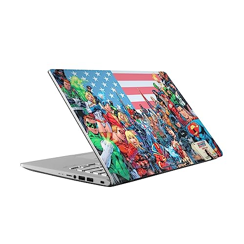 Autocollant Vinyle Justice League pour masquer les rayures de l'ASUS Vivobook 14